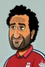 Placeholder: Ahmed Hossam Mido Egyptian football coach r ,cartoon 2d