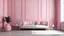 Placeholder: Living room have pink sofa and decoration minimal on two tone wall.3d rendering