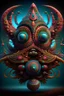 Placeholder: a surreal portrait of a neural tiki figure by naoto hattori, android jones, and chris dyer, deep bold colors, galactic dmt entity, depth of field, intricate beautiful painting, billions of details, octane render, portal, 8 k, detailed vector, trending on artstation, cgisociety wo