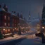 Placeholder: a beautiful town in winter, snowy weather, Christmas Vibes, Christmas decorations, sharp focus, highly detailed, cinematic lighting, studio quality, smooth render, unreal engine 5 rendered, octane, rendered