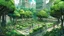 Placeholder: A nature-controlling hero transforms a city square into a lush forest to trap a group of criminals