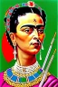 Placeholder: A self portrait of Frida Gallo, but fat