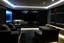 Placeholder: a dedicated home cinema room with LED ambient lighting in the walls