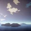 Placeholder: A tapestry of a flat planar island floating in space, fantasy