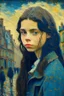 Placeholder: brunette teenager by van gogh