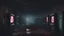 Placeholder: desolate dark arcade, horror, no humans