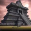 Placeholder: futuristic mayan temple