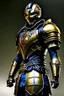 Placeholder: Cybernetic samurai wearing biomechanical armor, photorealistic