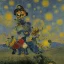 Placeholder: Portrait de super mario par Van Gogh