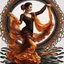 Placeholder: beautiful flamenco dancer girl art by mandy disher, victoria francis made of amber, black onyx, flame and cotton magical realism luminism, ultra highly detailed, 32 k, Fantastic Realism complex background, dynamic lighting, lights, digital painting, intricated pose, highly detailed intricated, ultra hd, realistic, vivid colors, highly detailed, UHD drawing, pen and ink, perfect composition, beautiful detailed intricate insanely detailed octane render trending on artstation, artistic photography,