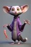 Placeholder: hi poly Mud witch cat shrimp Monkey Opossum T-pose just the character and simple background