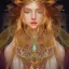 Placeholder: portrait,"Insanely detailed photograph of a beautiful Queen of the light Goddess,gorgeous clean face, highly intricate dress,intricately designed colorful stainedglass decorations in hair,ominous,elegant, highly detailed hair, digital painting, artstation, concept art, smooth, sharp focus, illustration, art by artgerm and greg rutkowski, alphonse mucha,Dan witz, 8 k,looking downward,album cover art,fantasy