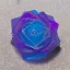 Placeholder: transparent multicolor crystal rose