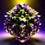 Placeholder: a mandelbulb 3d fractal made of metallic random color cubes a pertty artistc background