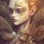 Placeholder: karlan, rusty metal, anime, Dryad, fae, sidhe, ominous, nature, plants, wildflower, facepaint, dnd character portrait, intricate, oil on canvas, masterpiece, expert, insanely detailed, 4k resolution, retroanime style, cute big circular reflective eyes, cinematic smooth, intricate detail , soft smooth lighting, soft pastel colors, painted Rena