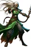 Placeholder: female Shadar-Kai from d&d wielding a Whip