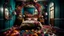 Placeholder: Picture a surreal scene where a mirror in a bedroom is surrounded by an abundance of colorful flowers, twisting and morphing into abstract shapes and patterns. The reflection in the mirror distorts the room, creating a sense of otherworldly beauty and mystery. The flowers seem to be alive, blooming and wilting in a never-ending cycle, adding a dynamic and ethereal quality to the image. The overall composition is both mesmerizing and unsettling, blurring the lines between reality and fantasy.