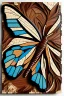 Placeholder: very beautiful butterfly wood mosaic