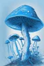 Placeholder: Mushroom blue colored sketch