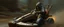 Placeholder: ghost train gokart illithid crusader with gloves bewildered looks beyond really powerful, fantasy illustration in the style of Rembrandt, motion blur background