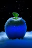 Placeholder: apple with snow and blue mood