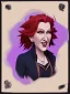 Placeholder: Portrait of a 30 year old strange witch like Bette Midler