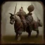 Placeholder: an old viking sitting on a zombie horse, scary, steam punk, realistic, made in octane, cinematic, ultra-realistic, extremely detailed octane rendering, 8K, VRAY Super Real ar 2:3, dof photorealistic futuristic 50mm lens hard lighting dark gray tintype photograph, realistic lighting, sepia color