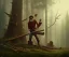 Placeholder: Epic photo of a lumberjack but he’s a skeleton, by greg rutkowski