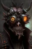 Placeholder: dark demon monster humanoid artificer steampunk engineer sunglasses