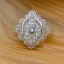 Placeholder: platinum and diamond art noveau ring, filigree, floral, breathtaking, highly ornate, delicate, intricate, photorealistic, high fashion, fine jewellery, luxury, designer