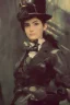 Placeholder: steampunk , portrait, visible brushstrokes, painterly,artist John Singer Sargent, painterly, highly detailed, close up, 4k