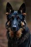Placeholder: Portrait of a dark german shepherd dark skin male
