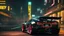 Placeholder: Veyron Super Sport ultimate need for speed tuning Mansory Cyberpunk 2077 neon Style Rear View, Super Detailed, desktop wallpaper, 4K