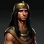 Placeholder: young egyptian nobleman with sharp features and long straight dark hair industrial era grimdark realistic