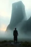 Placeholder: The prince standing at the base of the Needle(the mega high prison tower with one window on top), soaked and exhausted but alive, dawn breaking over the misty fields.