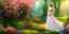 Placeholder: bright fairy, beautiful portrait, flowery landscape