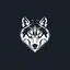 Placeholder: minimal vector monochrome wolf logo