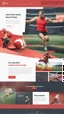 Placeholder: Design a user-friendly and visually appealing landing page for a sport website, prioritizing an intuitive user experience, red colors