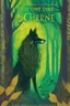 Placeholder: book cover, In the heart of a dense and enigmatic forest with towering ancient trees cloaked in emerald, yellow and amber foliage stands a witch possessing an ethereal allure her lustrous hair cascading in ebony waves down to her slender waist In the background one can just make out a majestic canine of Belgian shepherd lineage its eyes illuminated by an otherworldly crimson