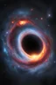 Placeholder: Black hole consuming star in dying galaxy hyper realistic