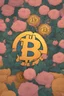 Placeholder: Bitcoin cryptocurrency alone are in the full blooming flowers