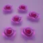 Placeholder: transparent multicolor crystal rose