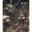 Placeholder: cyberpunk, watercolor illustration by <John Kenn Mortensen>,
