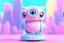 Placeholder: Air Quality monitor with LCD display, Tiny cute isometric Robotic Owl with screen on its tummy like emoji, Cyberpunk, futuristic, heart shape, soft lighting, soft pastel colors, 3d icon clay render, blender 3d, pastel background --v 4 --s 750