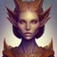 Placeholder: Portrait of reptilian Elf woman for dungeons and dragons