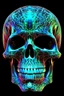 Placeholder: Stereoscope pattern image of an holographic skull