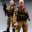 Placeholder: G.I. Joe toy doll army soldier Donald Trump face, guns ,boots, helmet