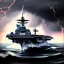 Placeholder: Aircraft Carrier In Severe Storm