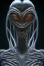 Placeholder: aliens, face, 8k, finely detailed, photo realistic, HR Giger style