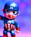 Placeholder: Baby captain america, full body, bokeh